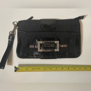 Black Guess Wristlet Purse